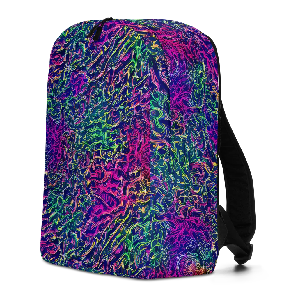 Fuchsia Frontier on Minimalist Backpack — Left