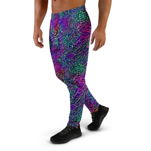 Fuchsia Frontier on a Men's Joggers