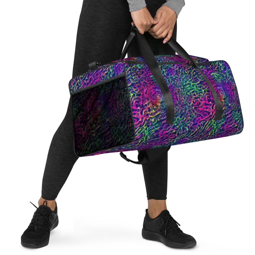Fuchsia Frontier on Duffle Bag — Right Front