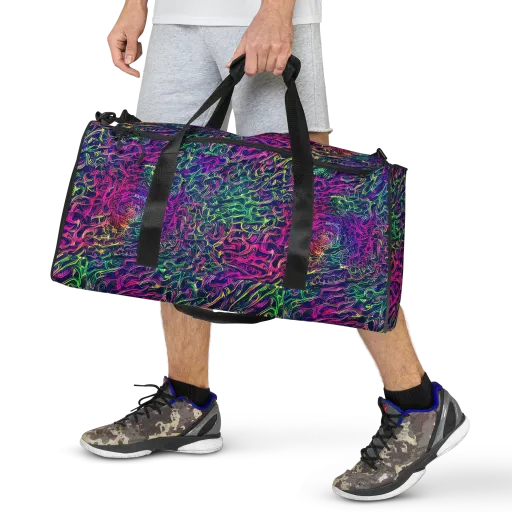 Fuchsia Frontier on a Duffle Bag