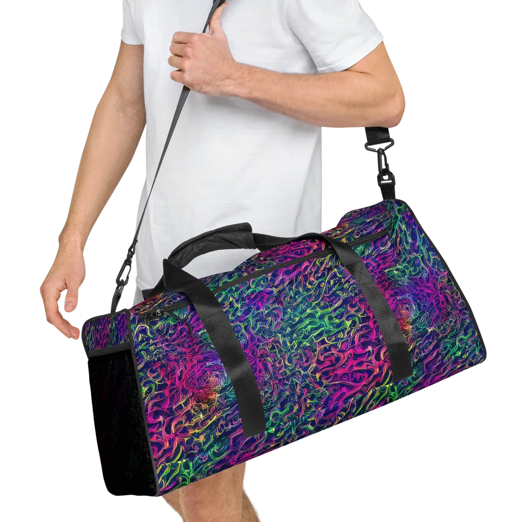 Fuchsia Frontier on Duffle Bag — Right Front