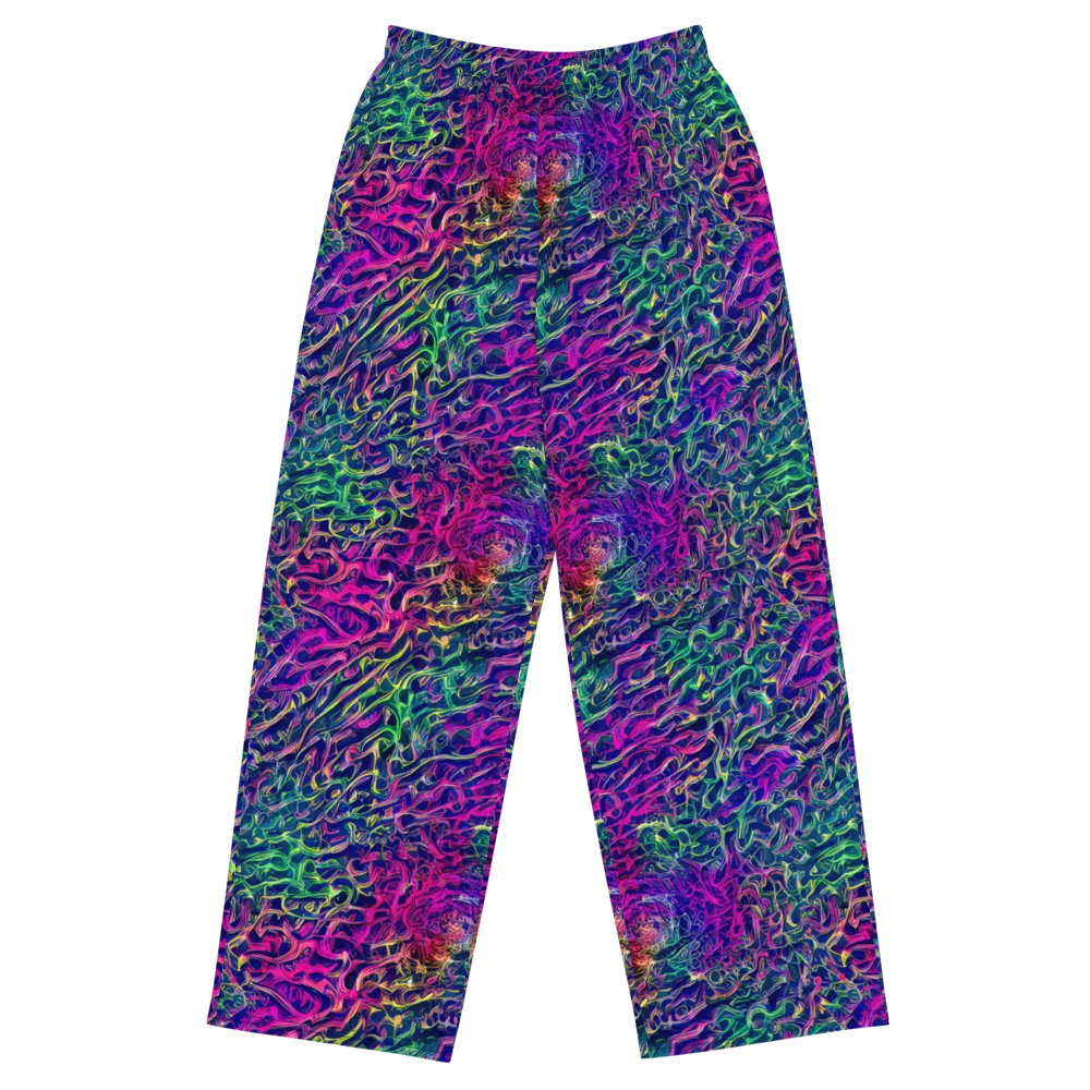 Fuchsia Frontier on Wide-Leg Pants — Front