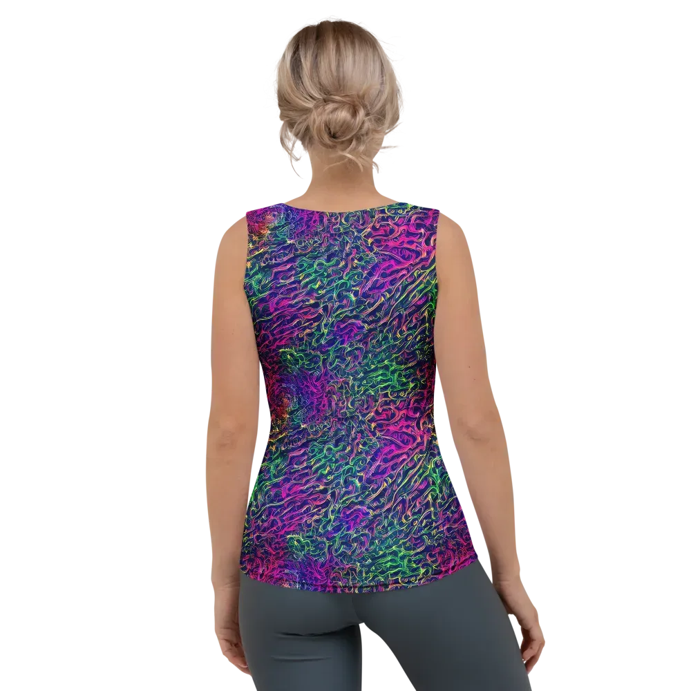 Fuchsia Frontier on Women's Tank Top — Back