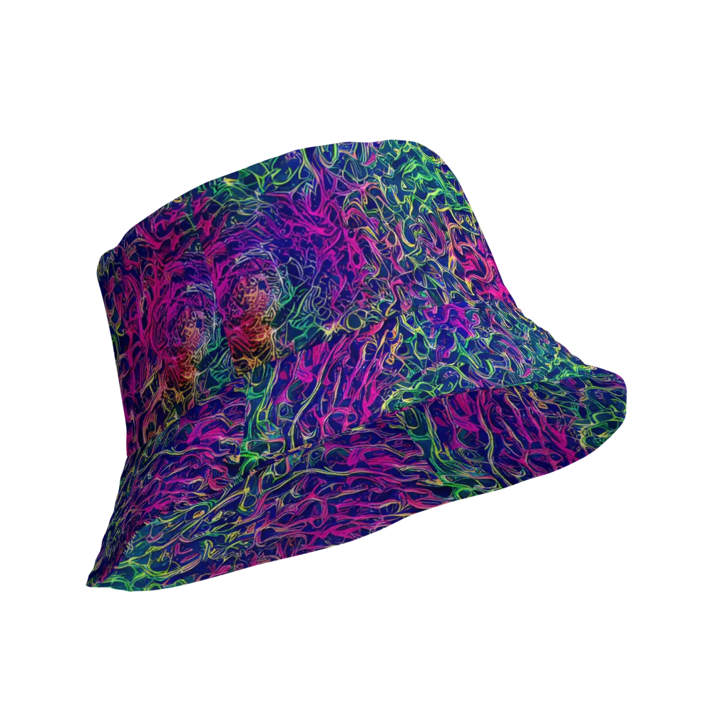 Fuchsia Frontier on Reversible Bucket Hat — Product details Outside