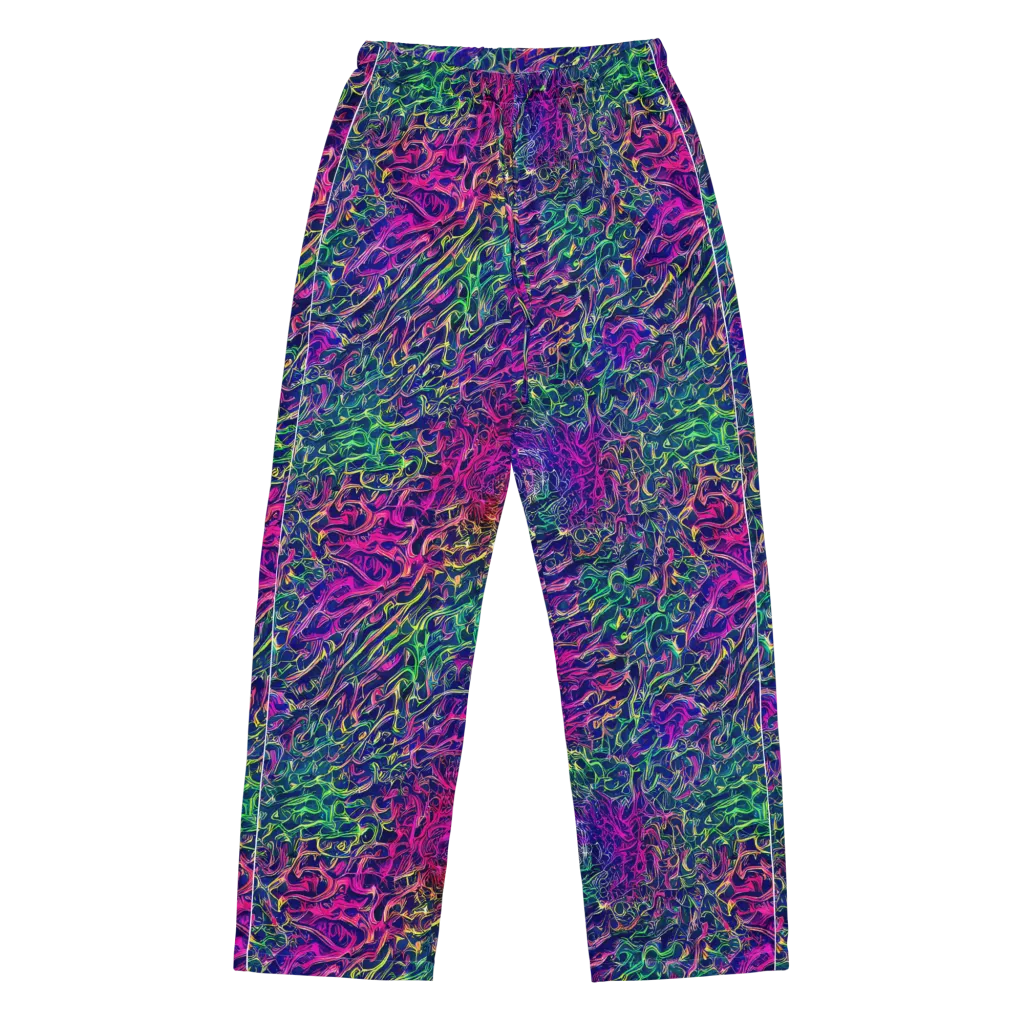 Fuchsia Frontier on Women's Pajama Pants — Front