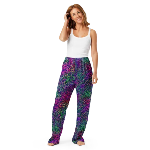 Fuchsia Frontier on a Women's Pajama Pants