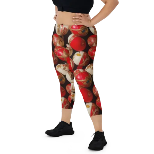 Crimson Relic on a Capri Leggings