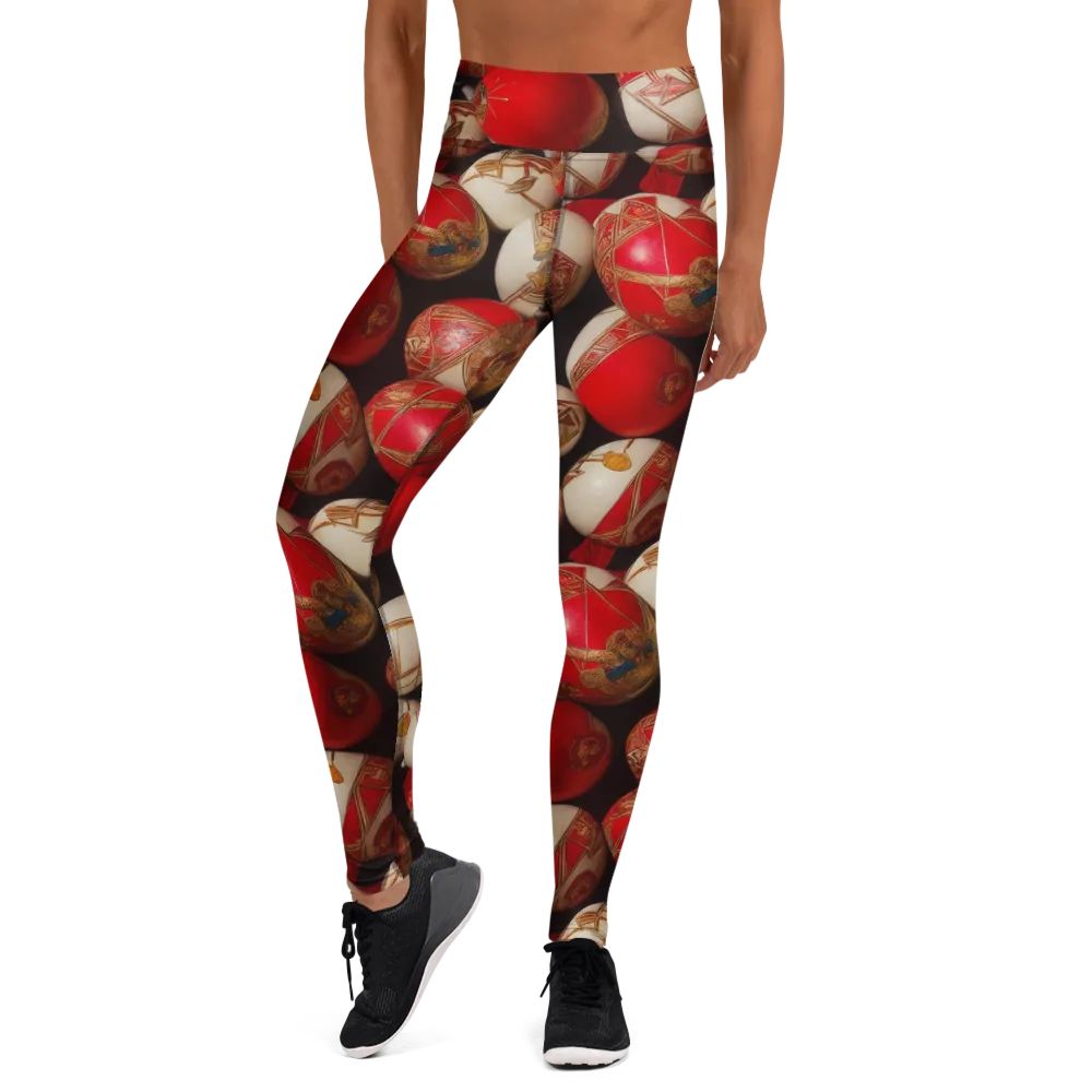 Crimson Relic on Yoga Leggings — Front