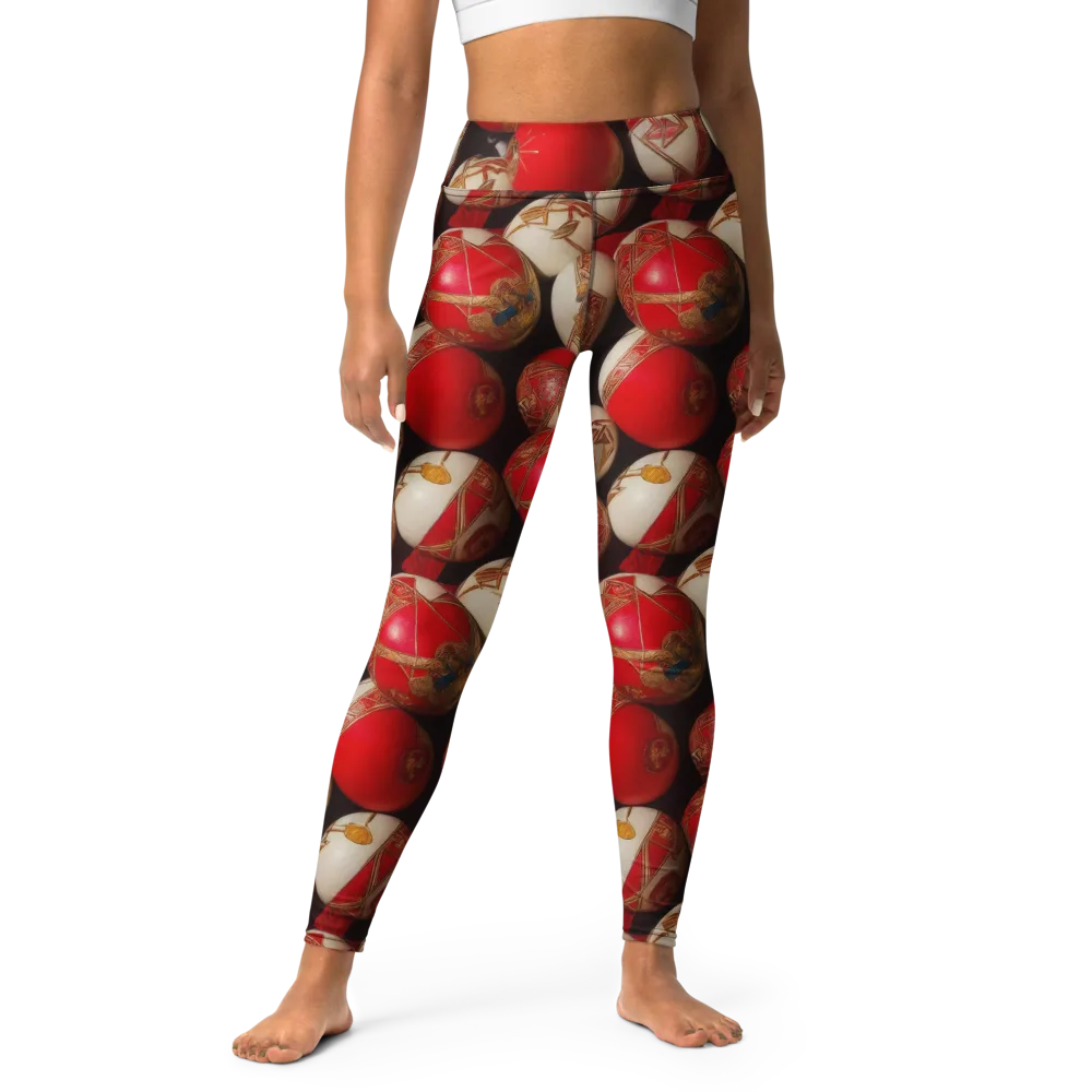 Crimson Relic on Yoga Leggings — Front