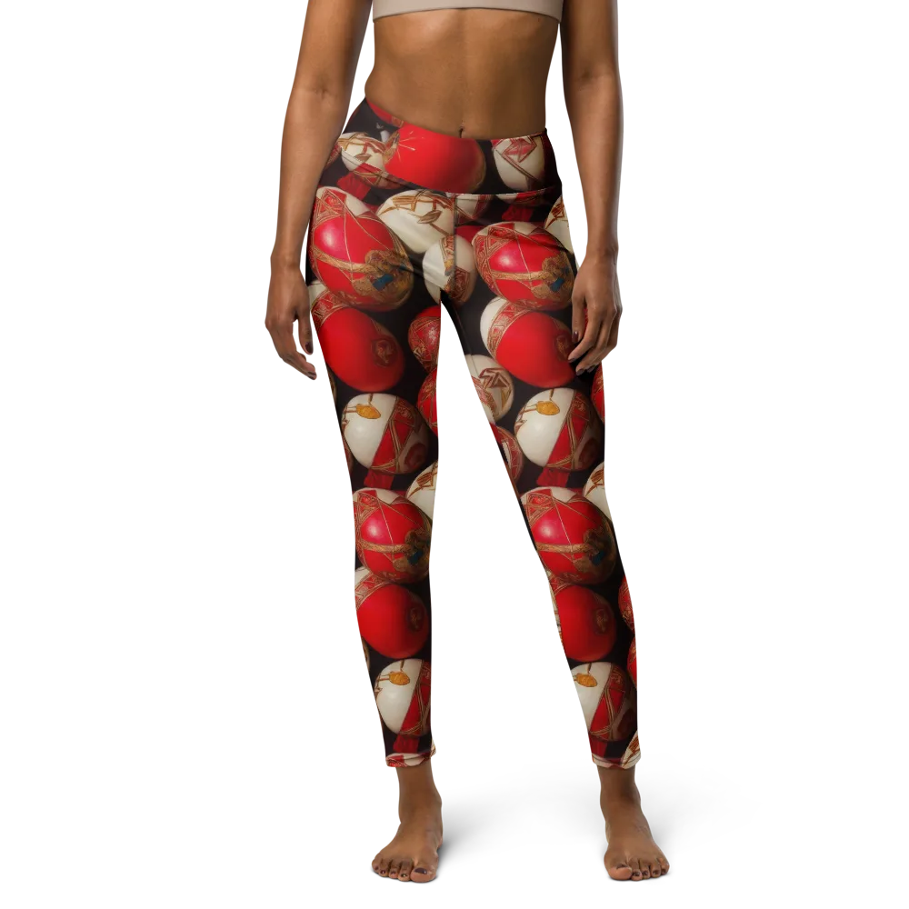 Crimson Relic on Yoga Leggings — Front