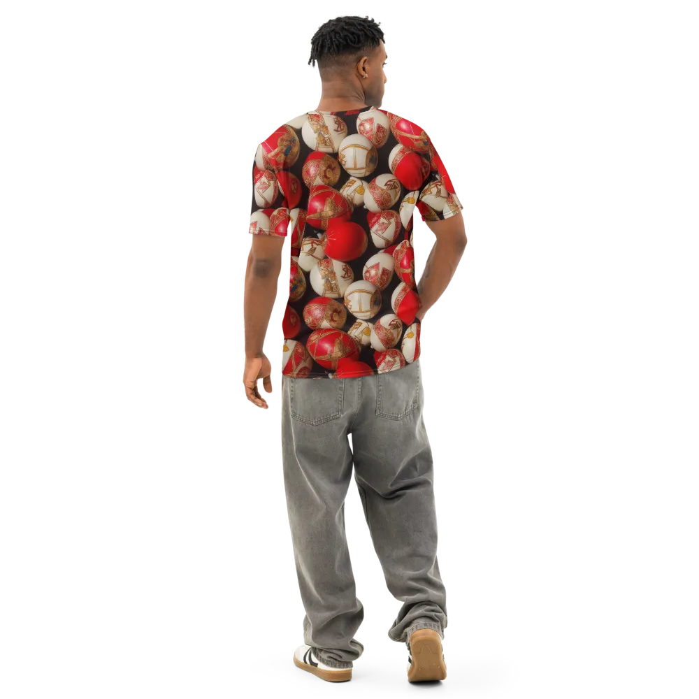 Crimson Relic on Men's Cotton Crew Neck T-Shirt — Back