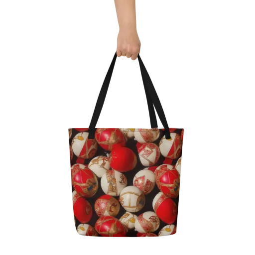 Crimson Relic on a Large Tote Bag W/ Pocket
