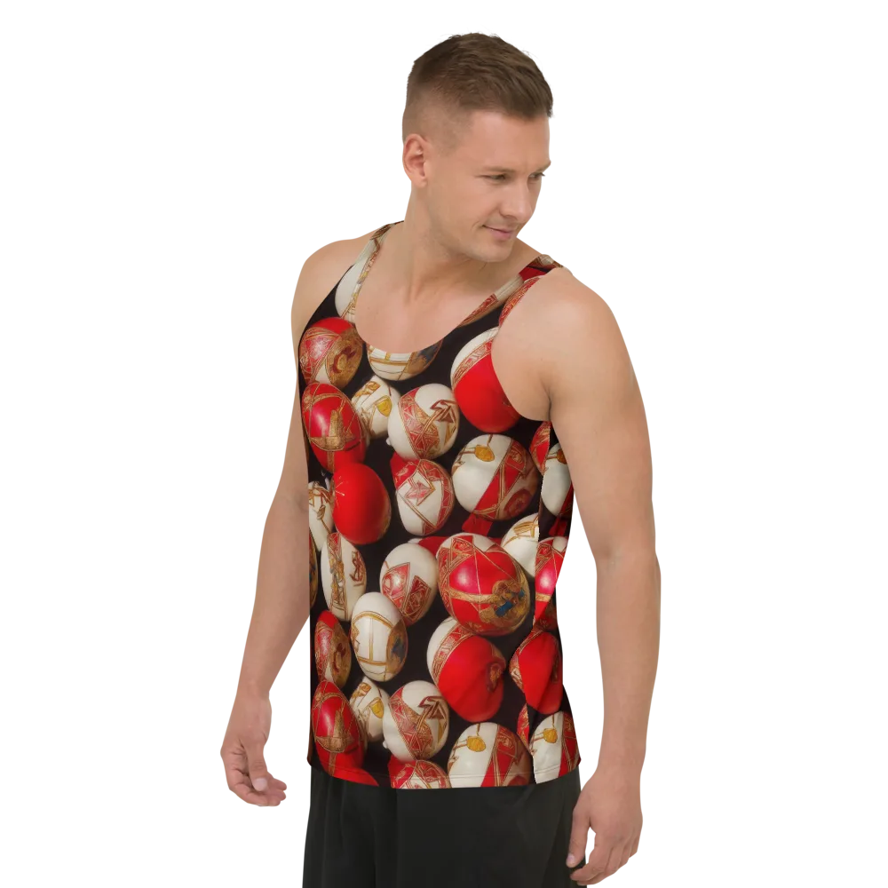 Crimson Relic on Men's Tank Top — Left Front