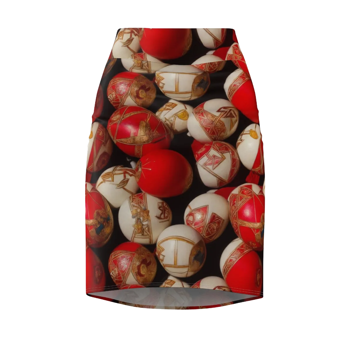 Crimson Relic on Pencil Skirt — Front