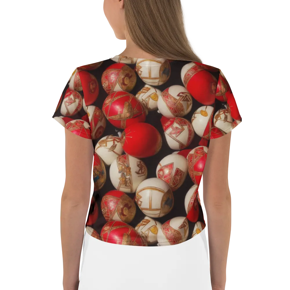 Crimson Relic on Crop Tee — Back