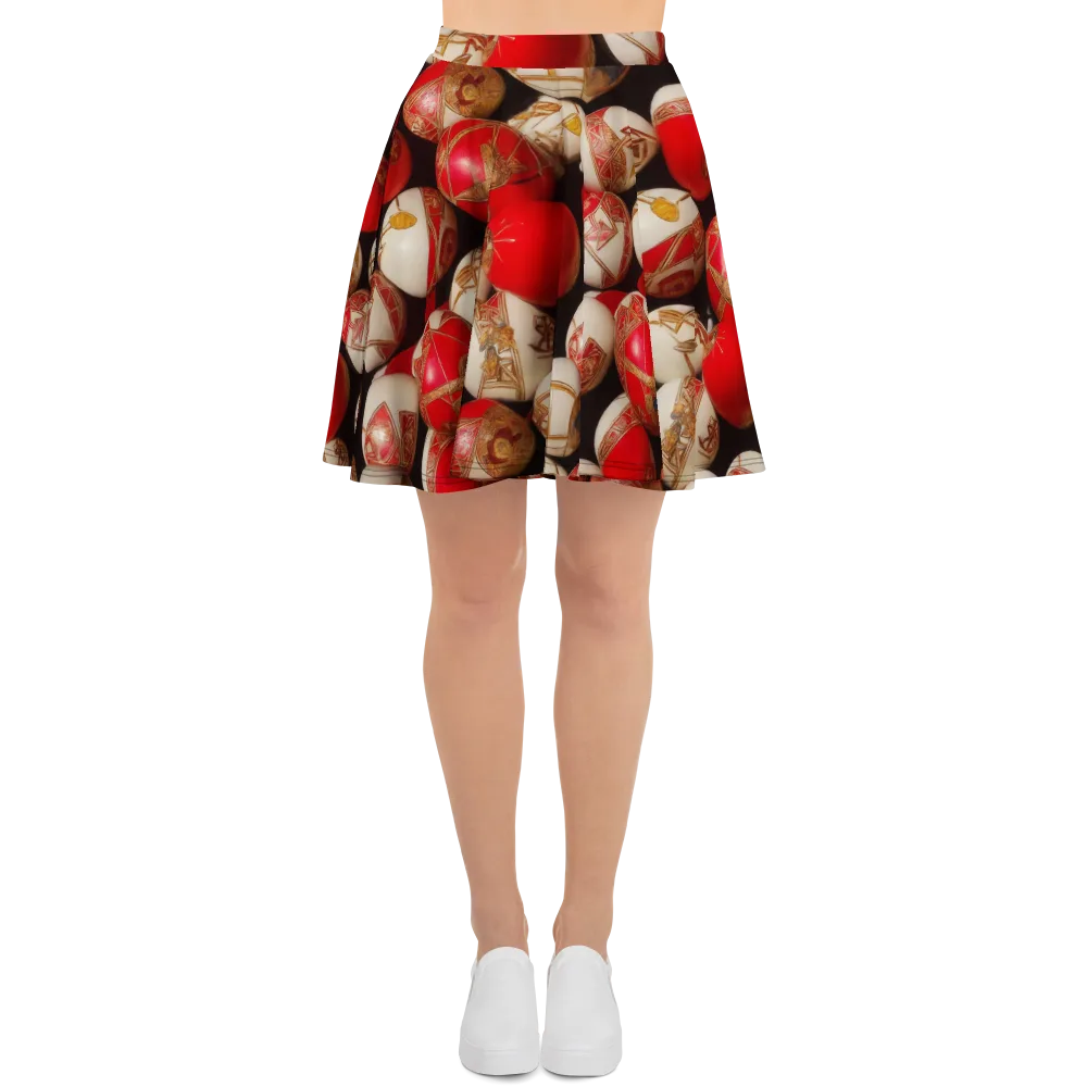 Crimson Relic on Skater Skirt — Front
