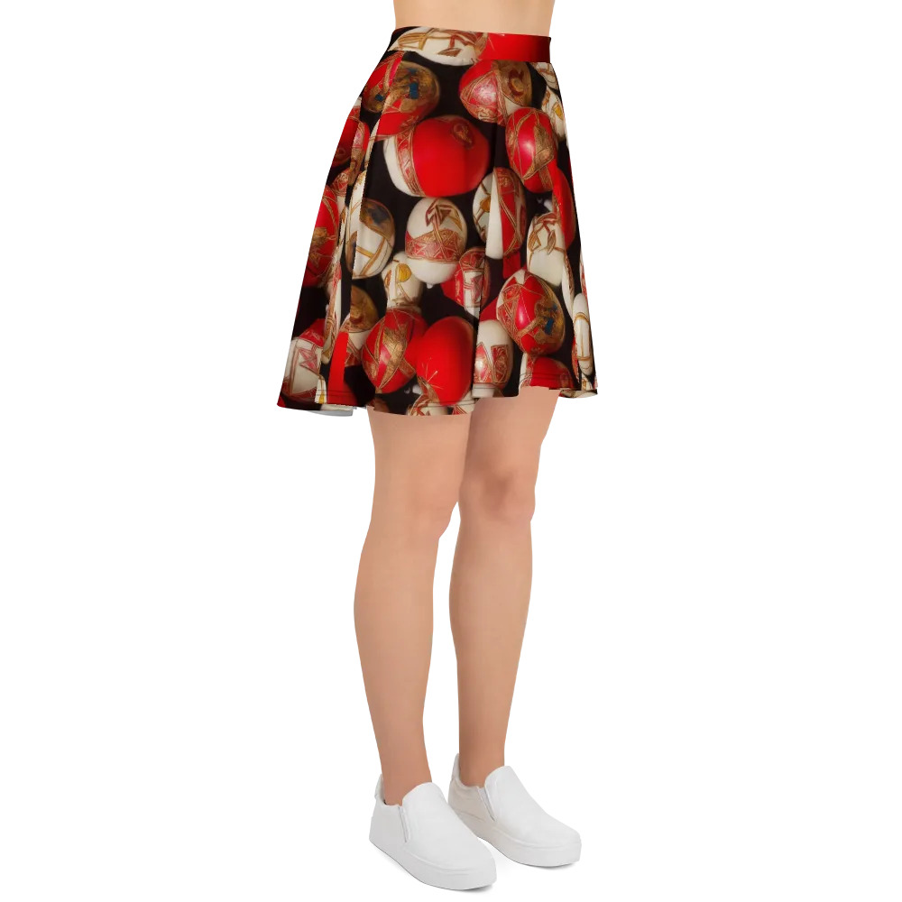 Crimson Relic on Skater Skirt — Right