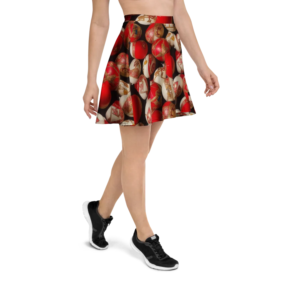 Crimson Relic on Skater Skirt — Right