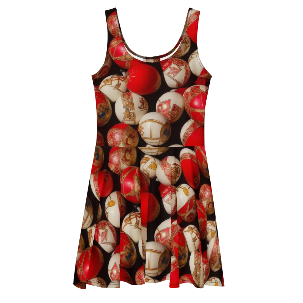 Crimson Relic on Skater Dress — Front