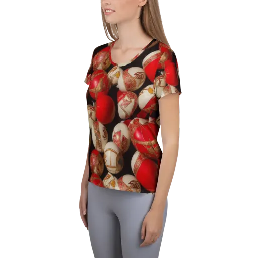 Crimson Relic on a Women's Athletic T-Shirt