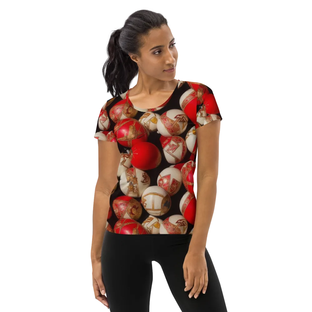 Crimson Relic on Women's Athletic T-Shirt — Front