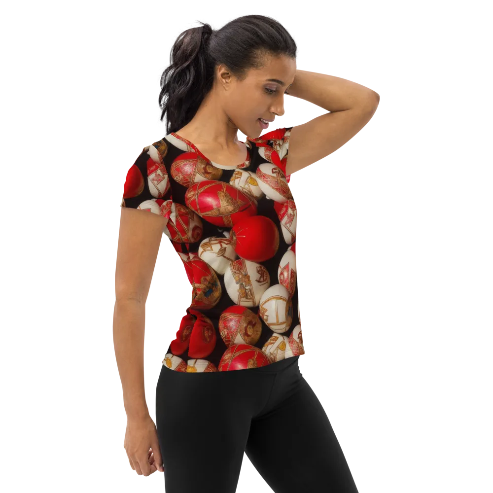 Crimson Relic on Women's Athletic T-Shirt — Right