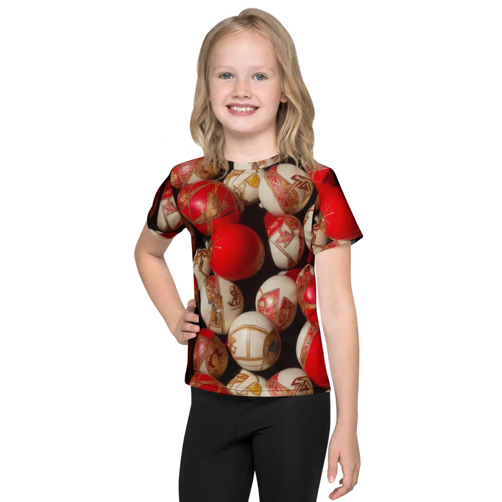 Crimson Relic on Kids Crew Neck T-Shirt — Front