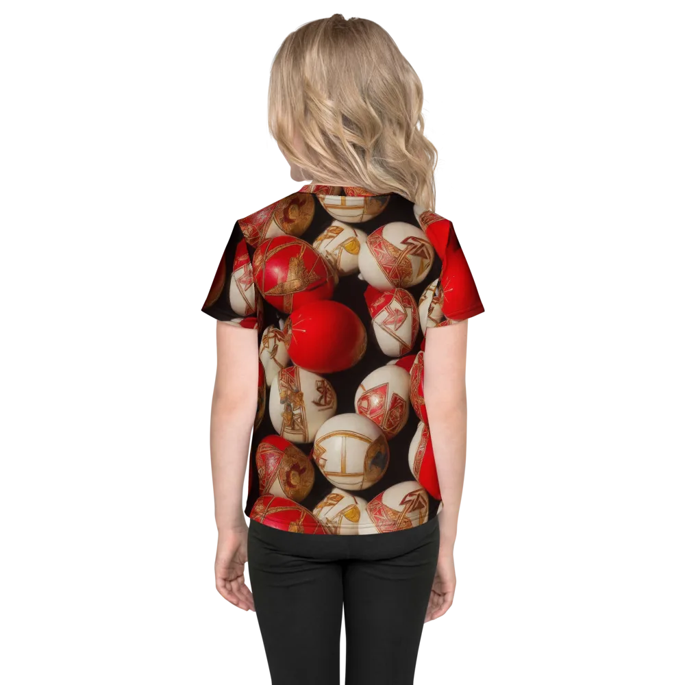 Crimson Relic on Kids Crew Neck T-Shirt — Back