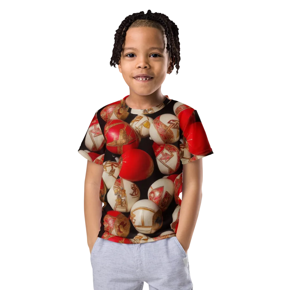 Crimson Relic on Kids Crew Neck T-Shirt — Front