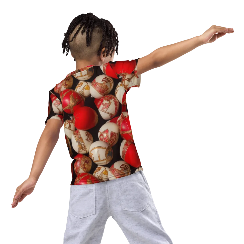 Crimson Relic on Kids Crew Neck T-Shirt — Back