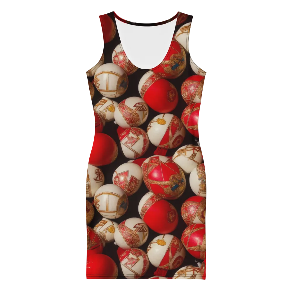 Crimson Relic on Bodycon Dress — Front