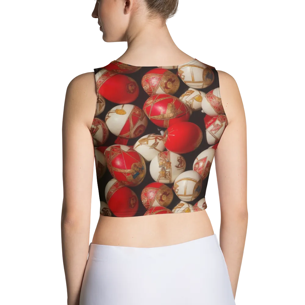 Crimson Relic on Crop Top — Back
