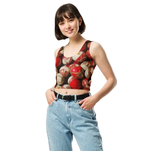 Crimson Relic on a Crop Top