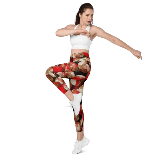 Crimson Relic on a Leggings with Pockets