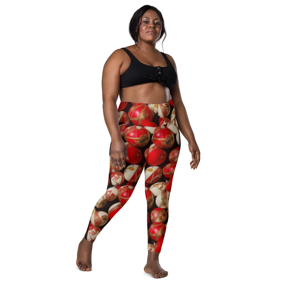 Crimson Relic on Leggings with Pockets — Front