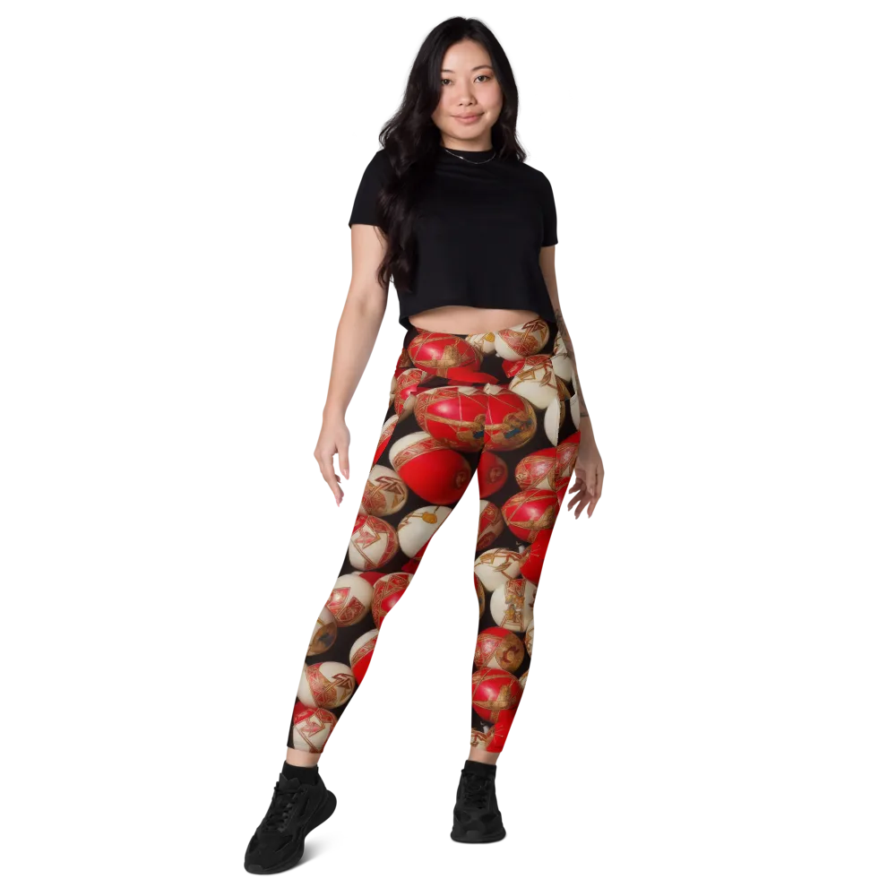 Crimson Relic on Leggings with Pockets — Front