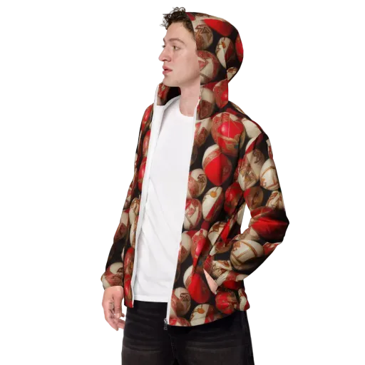 Crimson Relic on a Men's Windbreaker