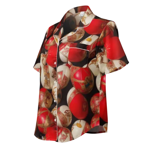 Crimson Relic on a Women's Short Sleeve Pajama Top