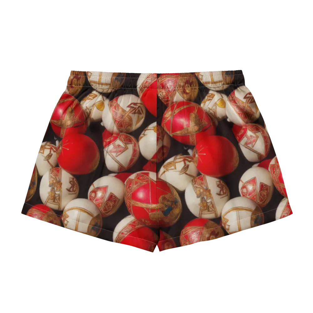 Crimson Relic on Women's Pajama Shorts — Back