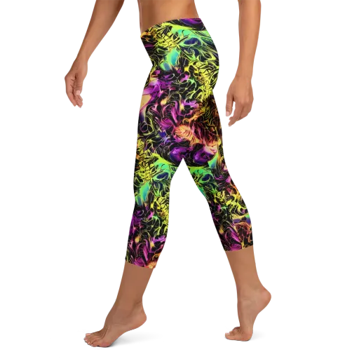 Hypercolor Wilds on a Capri Leggings