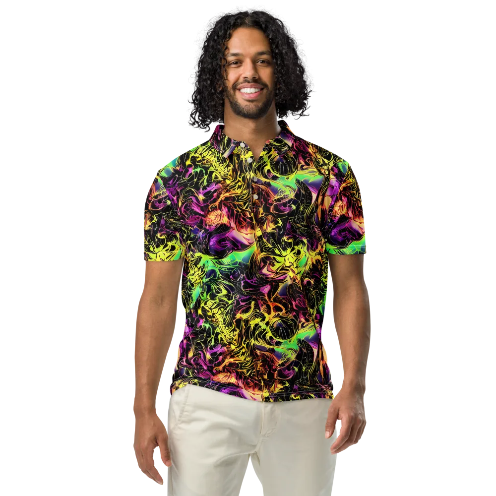 Hypercolor Wilds on Men's Slim Fit Polo Shirt — Front