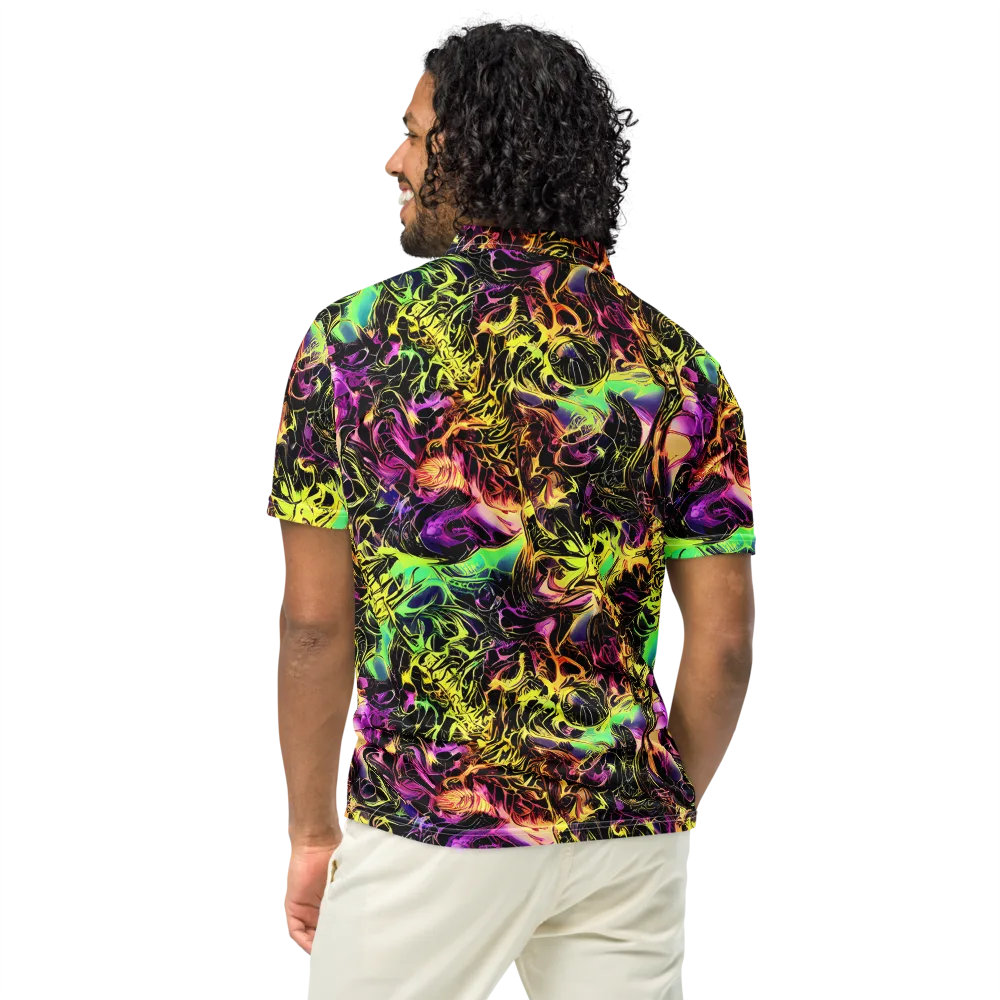 Hypercolor Wilds on Men's Slim Fit Polo Shirt — Back