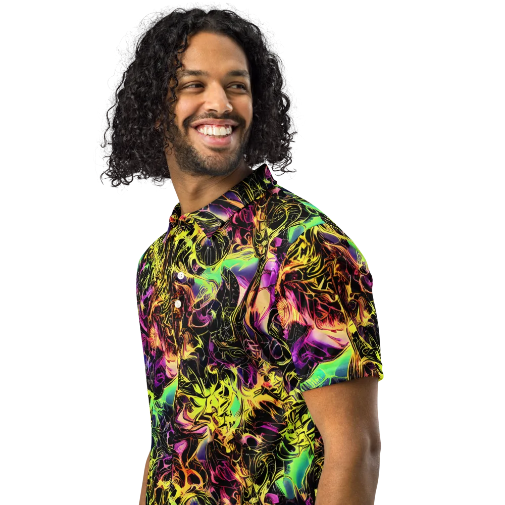 Hypercolor Wilds on Men's Slim Fit Polo Shirt — Left Front