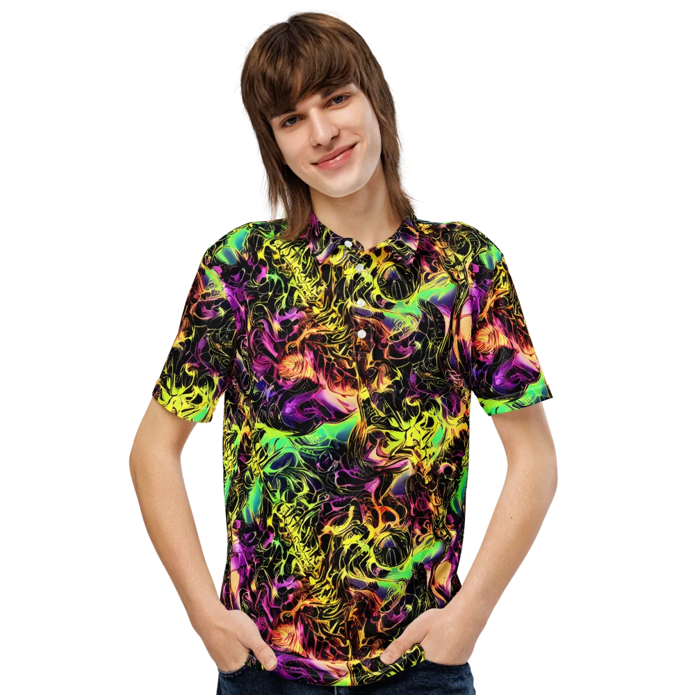 Hypercolor Wilds on Men's Slim Fit Polo Shirt — Front
