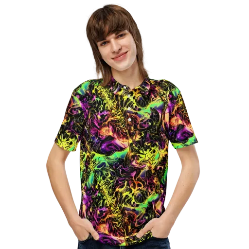 Hypercolor Wilds on a Men's Slim Fit Polo Shirt