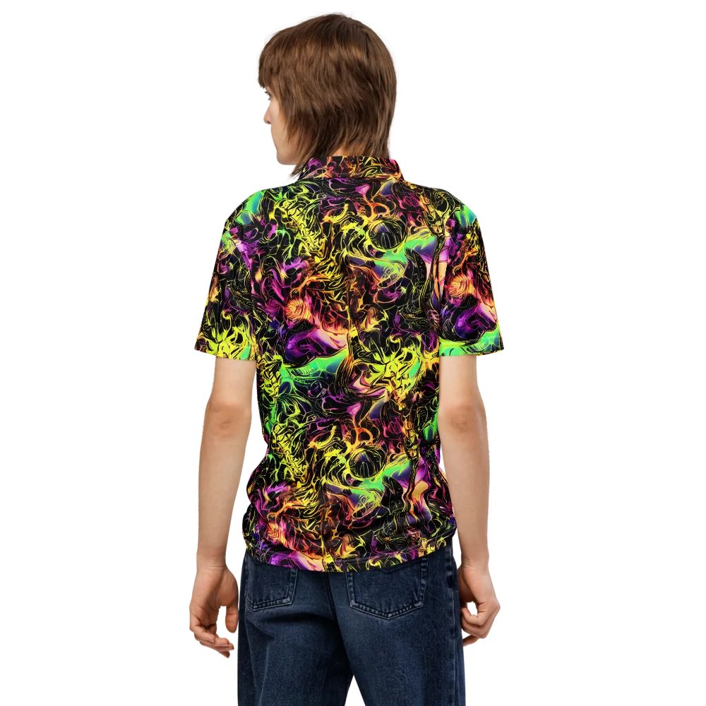 Hypercolor Wilds on Men's Slim Fit Polo Shirt — Back