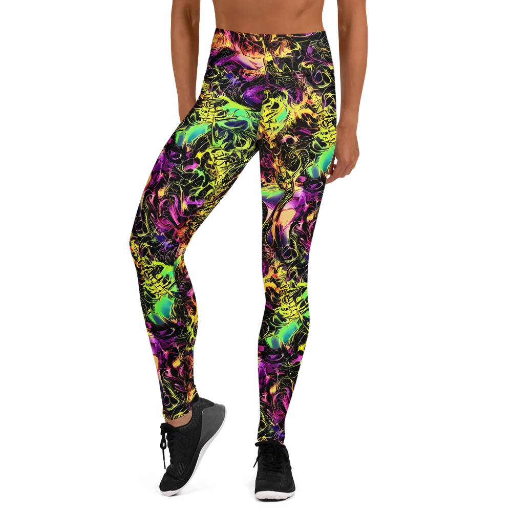 Hypercolor Wilds on Yoga Leggings — Front