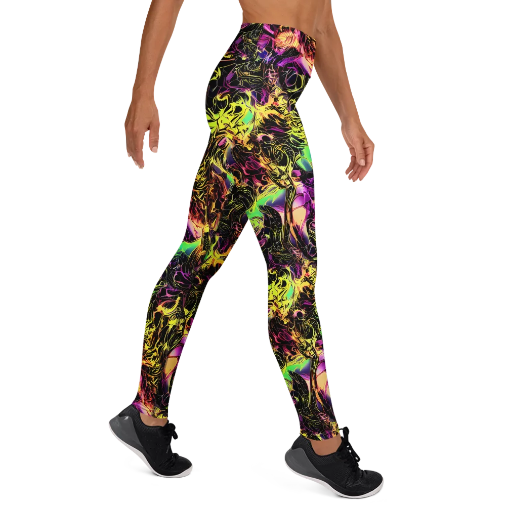 Hypercolor Wilds on Yoga Leggings — Right
