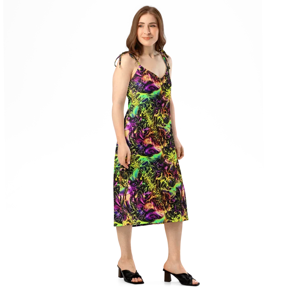 Hypercolor Wilds on Slip Dress — Right Front