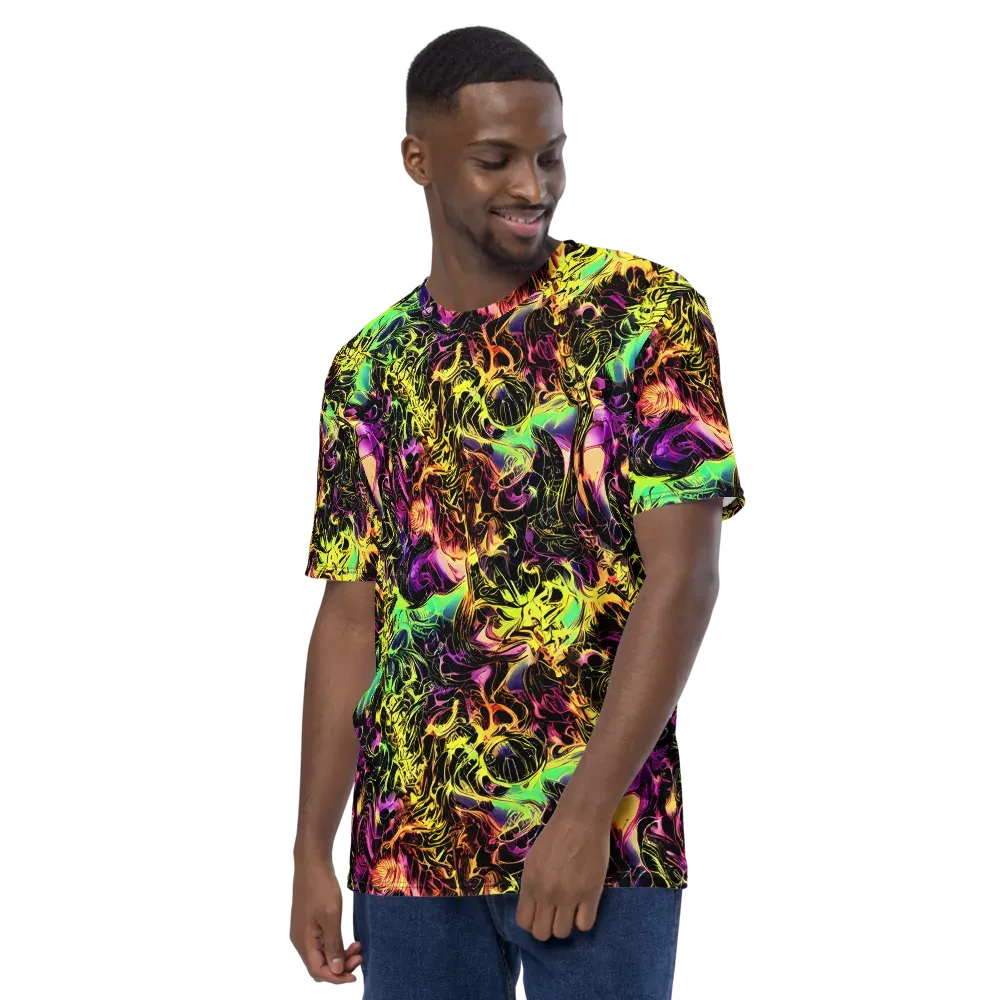 Hypercolor Wilds on Men's Crew Neck T-Shirt — Left